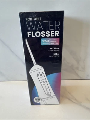 Портативный ирригатор / цветной белый серия F300 300 мл большая емкость 6 насадок - Изображение 1 из 4