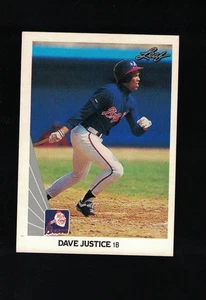 1990 Leaf Baseball Dave Justice Rookie #297 *BRAVES* - Picture 1 of 2