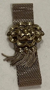 Antikes mittel viktorianisches Armband aus Walzgold mit Gürtelschnalle 7 Zoll - Bild 1 von 10