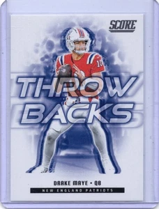 Puntuación 2025 - Throwbacks Drake Maye #3 New England Patriots - Imagen 1 de 2