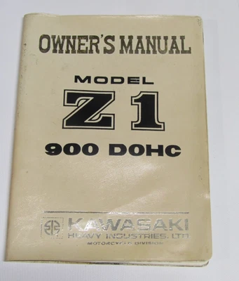 KAWASAKI ORIGINAL Z1 900 OWNER'S MANUAL      AND  ROAD ATLAS. - Image 1 of 4