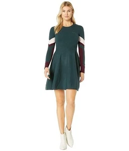 Vestido de lana para mujer Lacoste manga larga Argyle bloques de colores talla grande 14 - Imagen 1 de 11