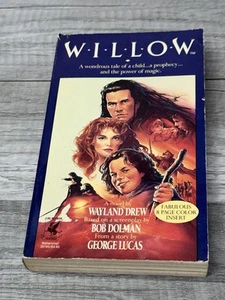 Vintage Paperback: WILLOW Movie Novel Wayland Drew - Del Rey Books George Lucas - Picture 1 of 5