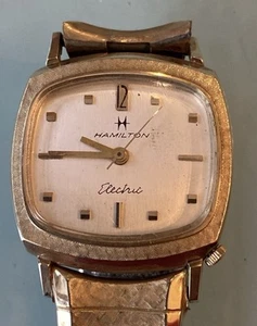 Vintage Hamilton Electric Watch 10K ROP 30mm AS-IS - Picture 1 of 8
