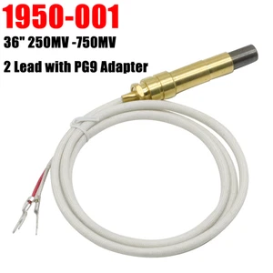 1950-001 für Robertshaw Thermopile 36" 250MV -750MV 2 Kabel mit PG9 Adapter USA - Bild 1 von 7