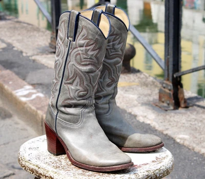 Stivali pelle texani donna tony mora numero 37 - Immagine 1 di 4