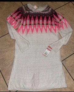 New with tags Girls cat & Jack sweater dress size L - Picture 1 of 3