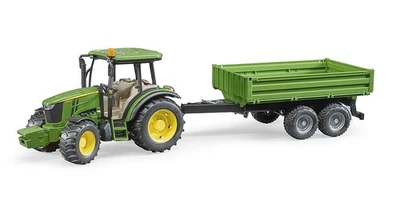 Bruder 02108 John Deere 5115 M Tractor with tipping trailer Scale 1:16 - Image 1 of 3