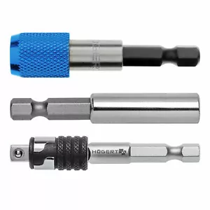 HÖGERT Magnet Bithalter 1/4" Bit-Adapter Bit-Halter Bit-Aufnahme Schnellwechsler - Bild 1 von 5