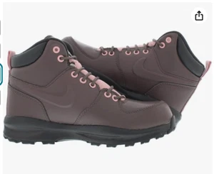 Nike Manoa Leather GS Boot Violet Ore Brown Pink BQ5372 200 - Picture 1 of 5