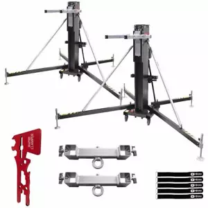 ProX XTF-FT6033 FANTEK Lifting Towers 19.52 Ft 728lb Capacity w Adapters 2 Pack - Picture 1 of 12