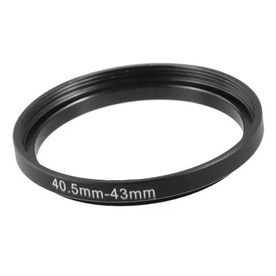 Camera 40.5mm Lens to 43mm Accessory Step Up Adapter Ring 40.5mm-43mm Black - Image 1 of 2
