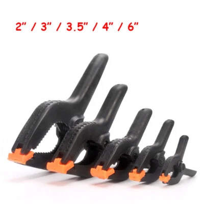 1/2/5/10 Pcs 2" 3" 3.5" 4" 6" Spring Clamps Plastic Clamps Black Clamping Clamps - Image 1 of 4