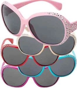 Sunglasses Girls Kids UV Protection 400 Retro Modern Cat-Eye Designer 30552 - Picture 1 of 21