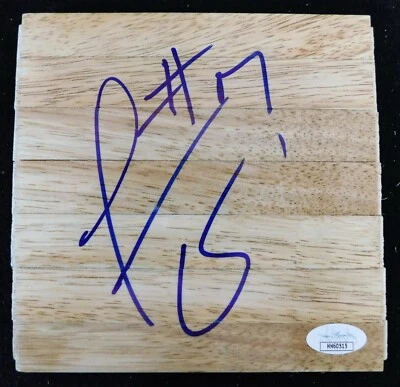 Jermaine O'Neal Indiana Pacers Signed 6x6 Floorboard JSA Authenticated - Image 1 of 2