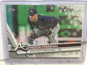 Freddie Freeman 2017 Topps Walmart Holiday Snowflake Parallel #HMW141 Braves - Picture 1 of 12