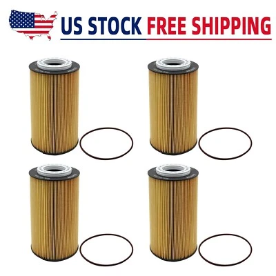 Paquete de 4 filtros de aceite 2234788 para KENWORTH T680, PACCAR MX13 MX11 Foto 1 de 4