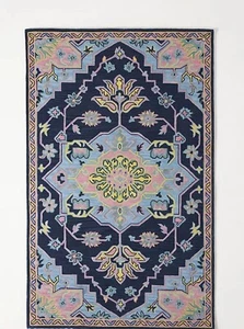 Alfombra acolchada de lana tradicional oriental lana premium para dormitorio sala de estar - Imagen 1 de 14