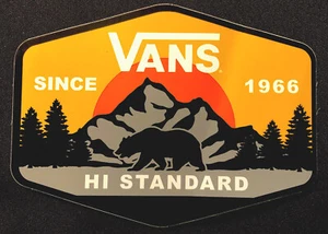 PEGATINA VANS ""HI ESTÁNDARES"" 5"" x 3 3/4"" ¡PEGATINA GRANDE PARA ACAMPAR BRILLANTE! - Imagen 1 de 2