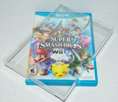 25 Clear Plastic Video Game Protective Cases Sleeves Display For Nintendo Wii U - Image 1 of 4
