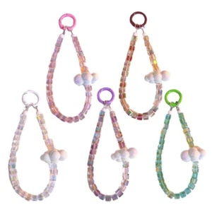 Lovely Phone Charm with Crystals Exquisites Beaded Phone Chain Phone Pendant - Zdjęcie 1 z 11