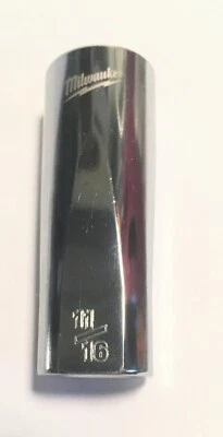 MILLWAUKEE Milwaukee 11/16 in x 3/8 In. Dr 6-Point Deep Socket Free USA Shipping