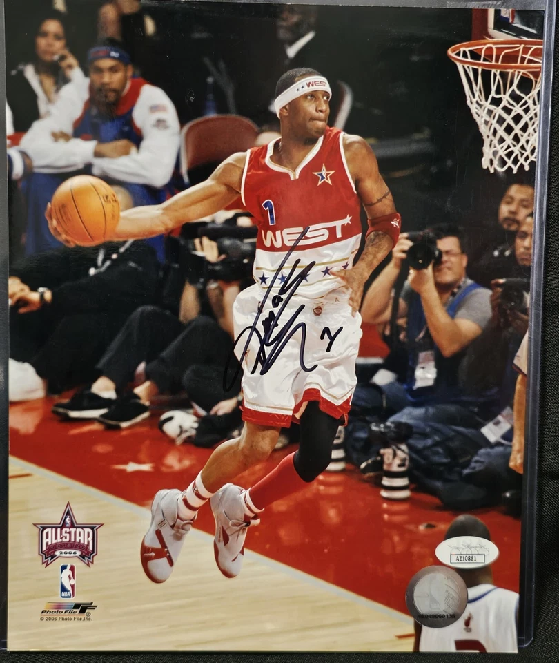 Tracy McGrady Houston Rockets Signed 2006 NBA All Star Game 8x10 Photo JSA - Image 1 of 1