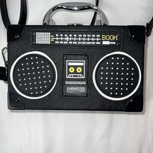 Crossbody Retro Boom Box Radio Mini Handbag Shoulder Messenger briefcase Purse - Picture 1 of 9
