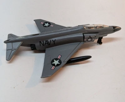 GI JOE Maisto 5 Inch Plastic F-41 Phantom II Navy Fighter Jet Gray Aircraft - Image 1 of 4