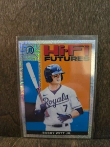 2022 Bowman Chrome Hi-Fi Futures Mojo Refractor #HIFI-5 Bobby Witt Jr KC Royals - Picture 1 of 2
