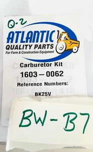 Atlantic Quality Parts 1603-0062 Carburetor Kit BK25V - Picture 1 of 1
