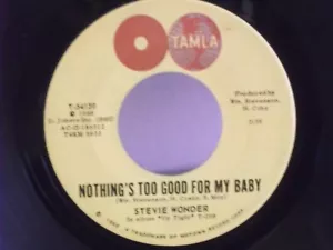 Stevie Wonder,Tamla 54130,"Nothing's Too Good For My Baby"US,7"45,1966,Globes,M - Imagen 1 de 2