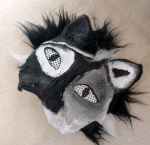Therian Handmade High Quality Cat Mask "Alley Kitty"   - Picture 1 of 7