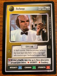 2001 Decipher Star Trek Holodeck #93R Duchamps Used Free Shipping - Picture 1 of 2