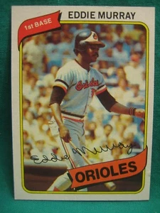 1980 Topps #160 - Eddie Murray - Orioles de Baltimore - miembro del Salón de la Fama - Imagen 1 de 2