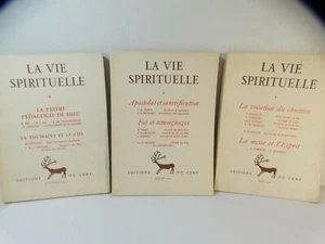 3 revue La vie spirituelle de 1959, N° 451, 452 455 - Imagen 1 de 3
