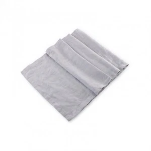 Beatriz Ball Light Gray Linen Runner - Picture 1 of 2
