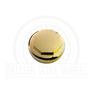 Hex (8 sided) Gold Knock Off Spinner Cap for Lowriders | Single | 2ND QUALITY - Picture 1 of 33