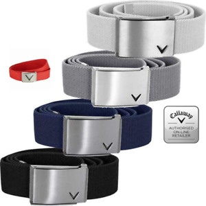 Callaway Mens Cut-To-Fit Stretch Chev Cotton Mens Belt New Various colours 