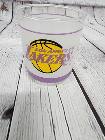 Vintage Mobil Los Angeles Lakers Glass Tumbler Cover