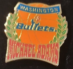 NBA 1993 - Michael Adams - Washington Bullets ~ Commemorative Lapel Pin - Picture 1 of 1