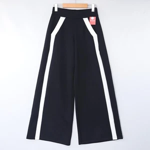Spanx Womens Track Pants AirEssentials Striped Wide Leg Black 20617 Size NWT - Picture 1 of 83