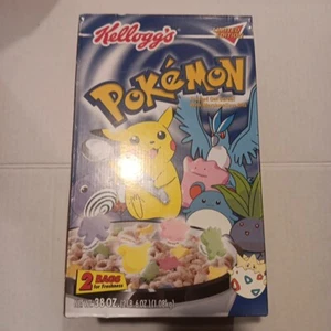 Kellogg’s Pokémon Pokemon Limited Edition Foil 2000 Vintage Sealed Cereal Box - Picture 1 of 14
