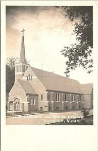 RPPC Cavalier North Dakota Our Saviour's Christian Church 1950s - Picture 1 of 2