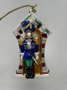 Christopher Radko Vintage Starlight Guardian Soldier Nutcracker Ornament - Picture 1 of 7