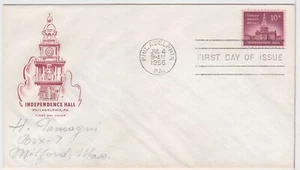 TurtlesTradingPost - Independence Hall 10 Cent  #1044- 1956 FDC- House of Farnam - Picture 1 of 1