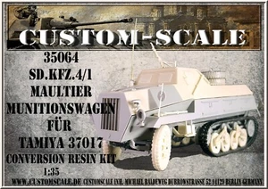 CS 35064 Sd.Kfz.4/1 Maultier Munitionswagen Conversion Resin Customscale 1:35 - Picture 1 of 3
