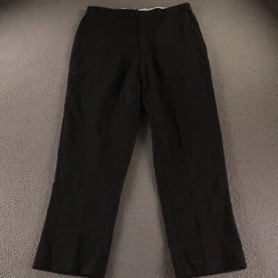 Pantalones De Colección Ralph Lauren Para Hombres 36 Gris 100% Lana Super 100s Hopsack Pantalones 36x31 Foto 1 de 4