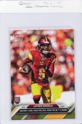 2024 Topps Now Jayden Daniels #6 Rookie Commanders RC - Image 1 of 2