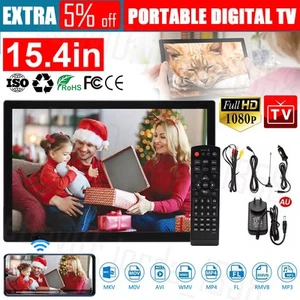 15.4"inch Digital Television Car Portable HD TV 1080P TFT LED 12V Player AU - Picture 1 of 12